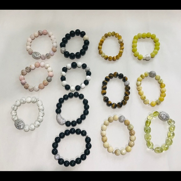 made by Studio 4030 Jewelry - real semiprecious stone bracelets $90 ea